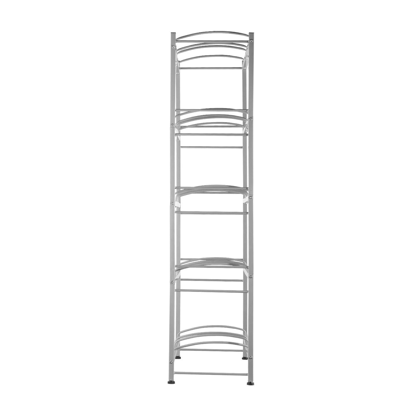 5-Tier Water Jug Holder Double Row Water Jug Rack 10 Bottles Silver Gray