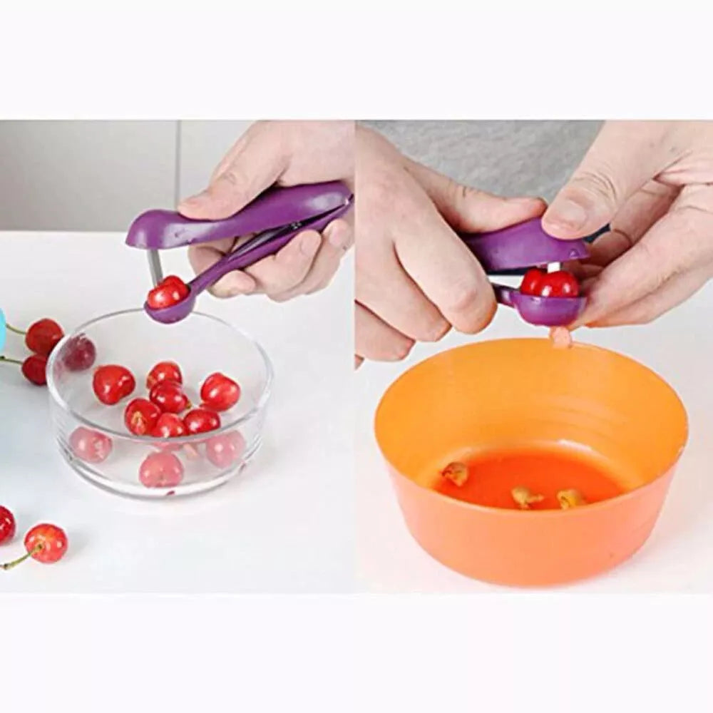 New 5'' Cherry Fruit Kitchen Pitter Remover Olive Corer Seed Remove Pit Tool