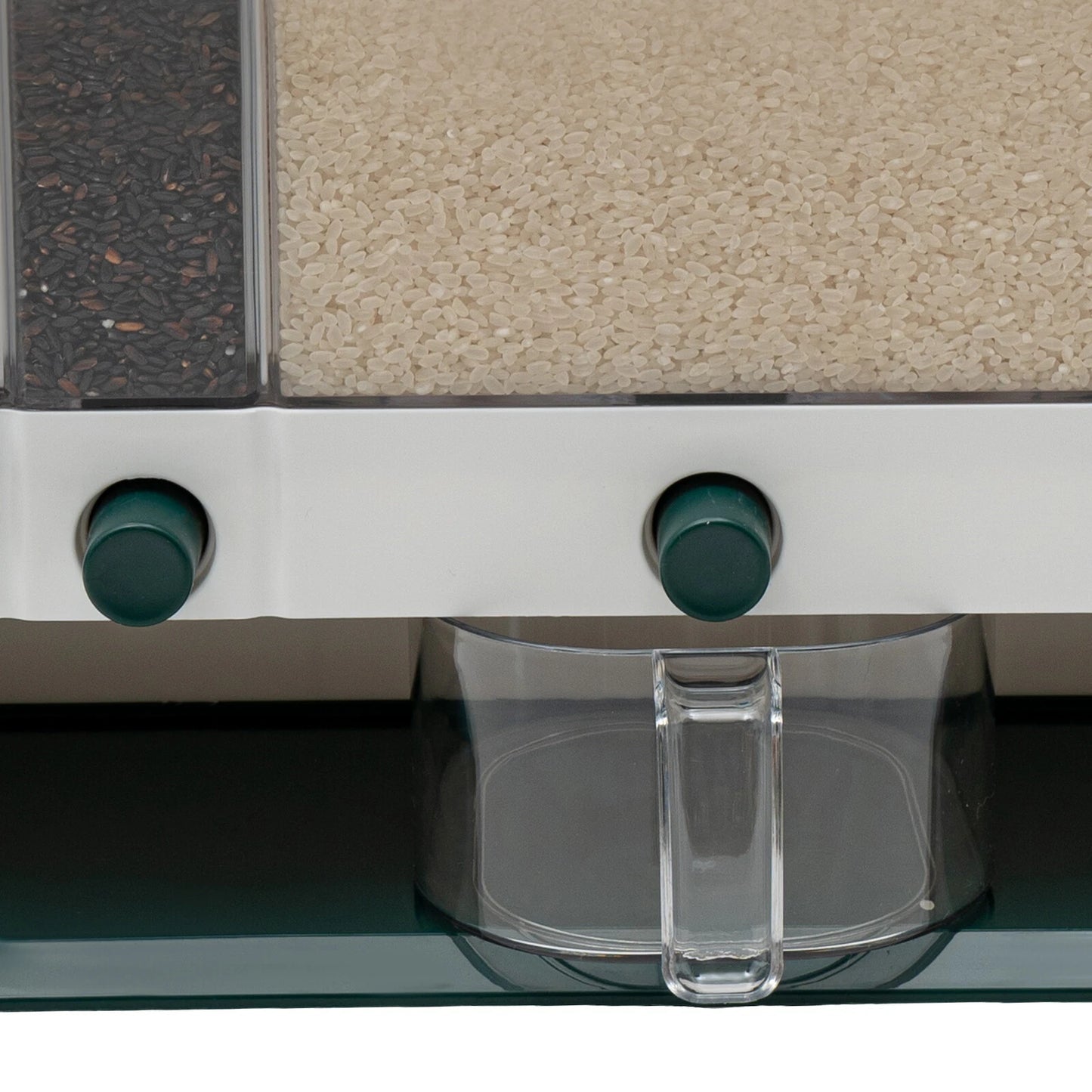 5-Grid Cereal Dispenser Grain Container Rice Storage Dry Food Box Organizer