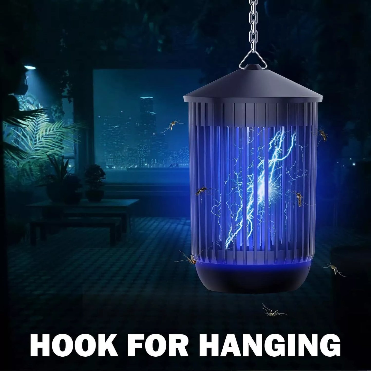 Bug Zapper 4300V Electronic Mosquito Zapper for Outdoor and Indoor Waterproof US