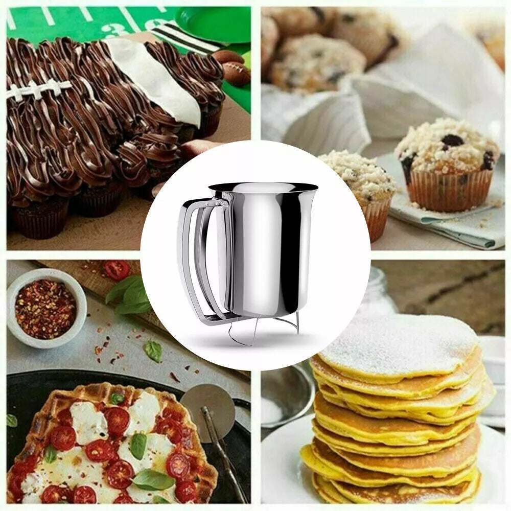 Pancake Batter Dispenser- Holds 3 Cups of Batter-For Baking Muffins And Cupcakes