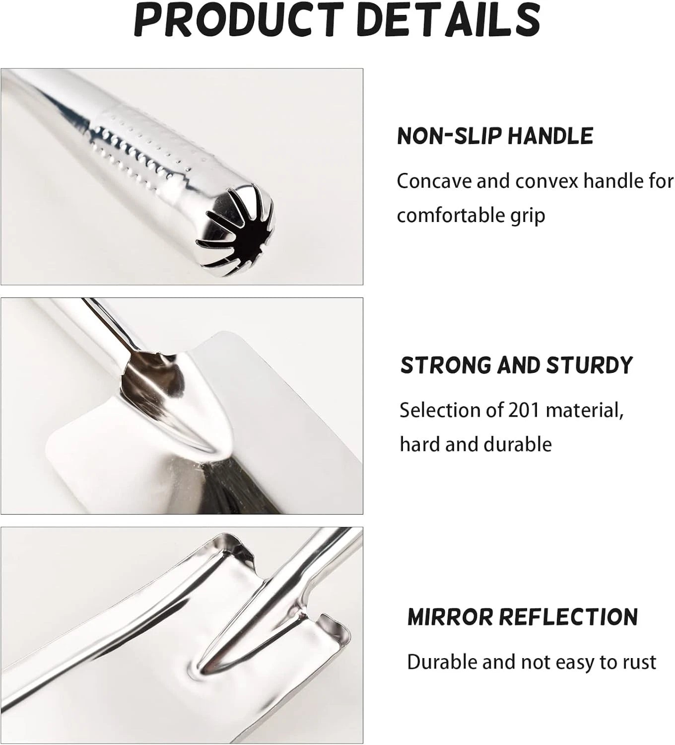 Garden Shovel Trowel Hand Shovels, Stainless Steel Gardening Tools