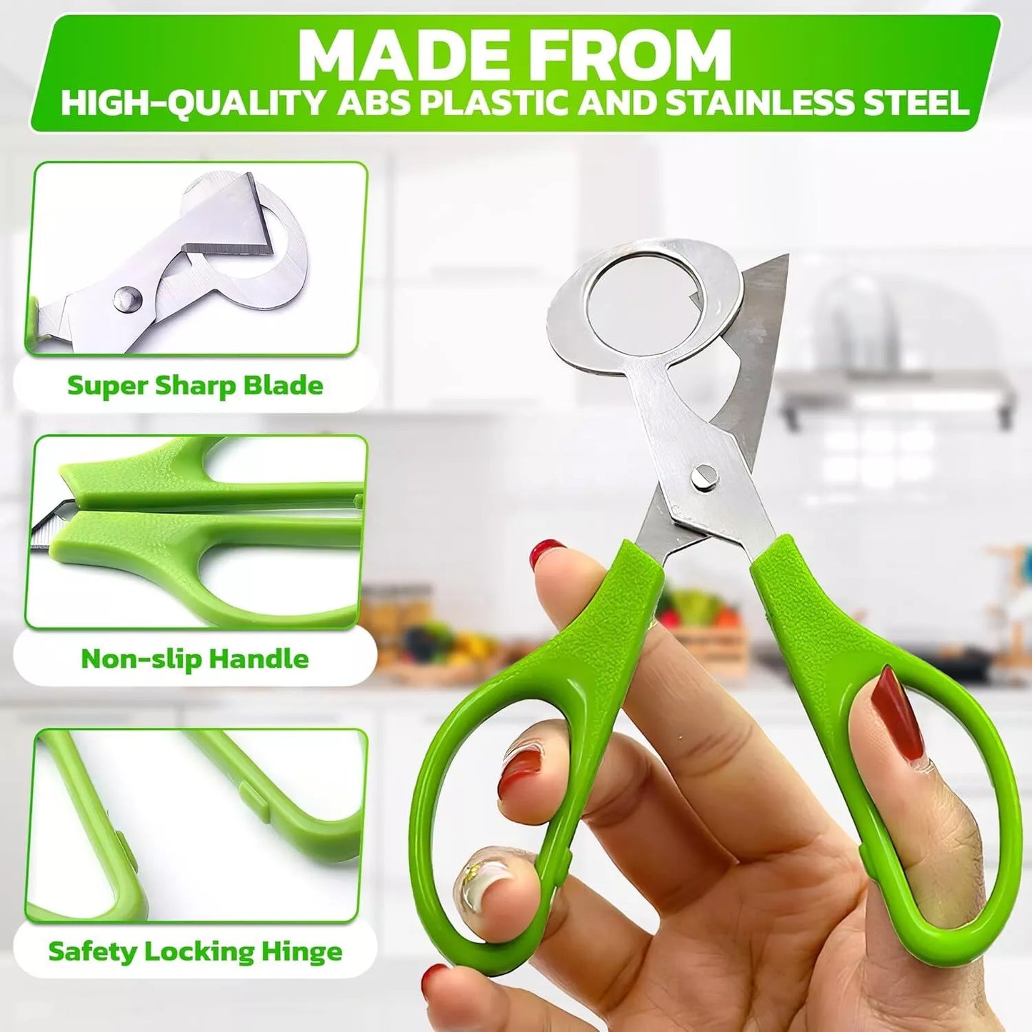 Quail Roast egg scissors Cut eggshell scissors eggshell opening divider scissors