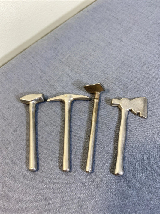 Vintage Miniature Tools Metal 3" Ax Pick Hoe Maul Fairy Zen Garden Dollhouse