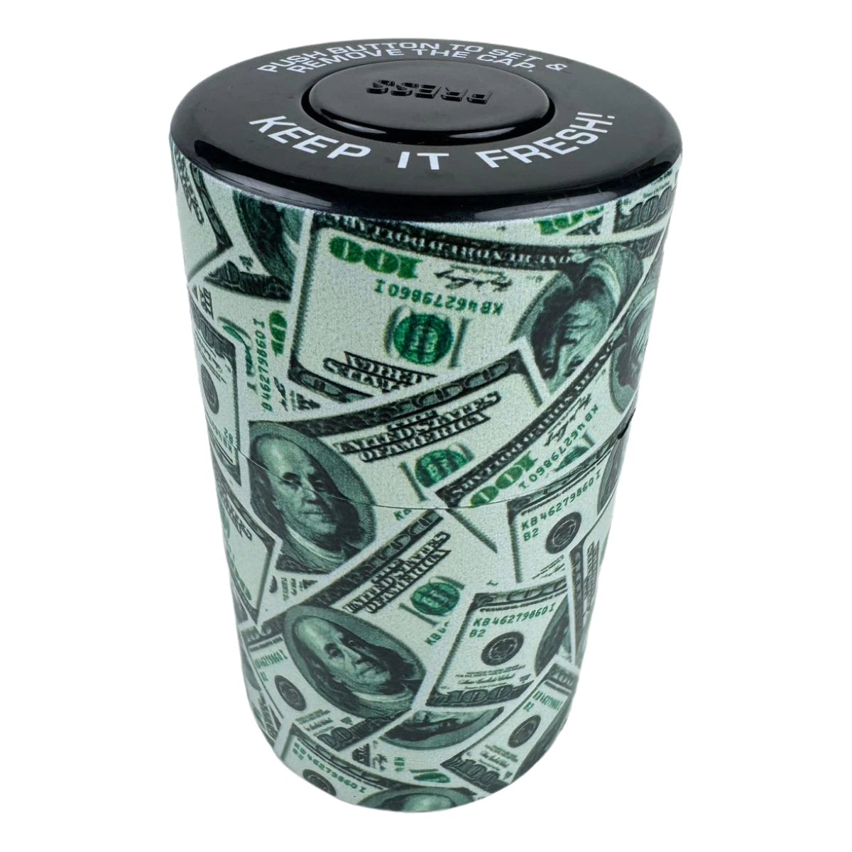 1pc Vacuum Sealed Herb Stash Jar Container Airtight Smell Proof Plastic Storage