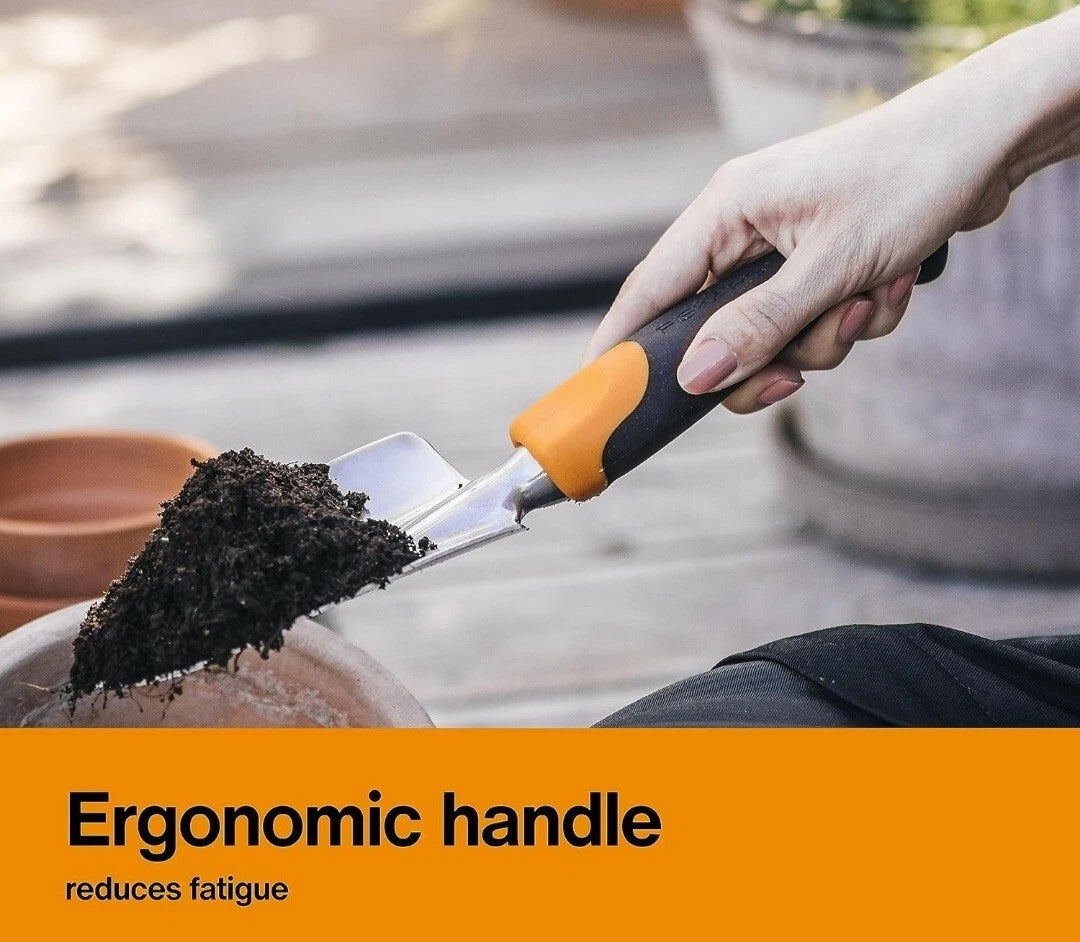 Ergo Garden Trowel for Digging and Planting, Heavy Duty Gardening Hand Tool with