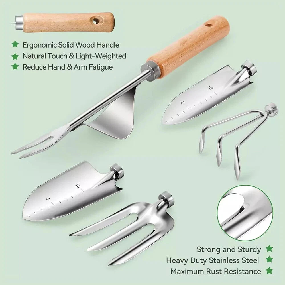 Utility Garden Tool Set Heavy Duty Gardening Hand Tools with Fashion Durable