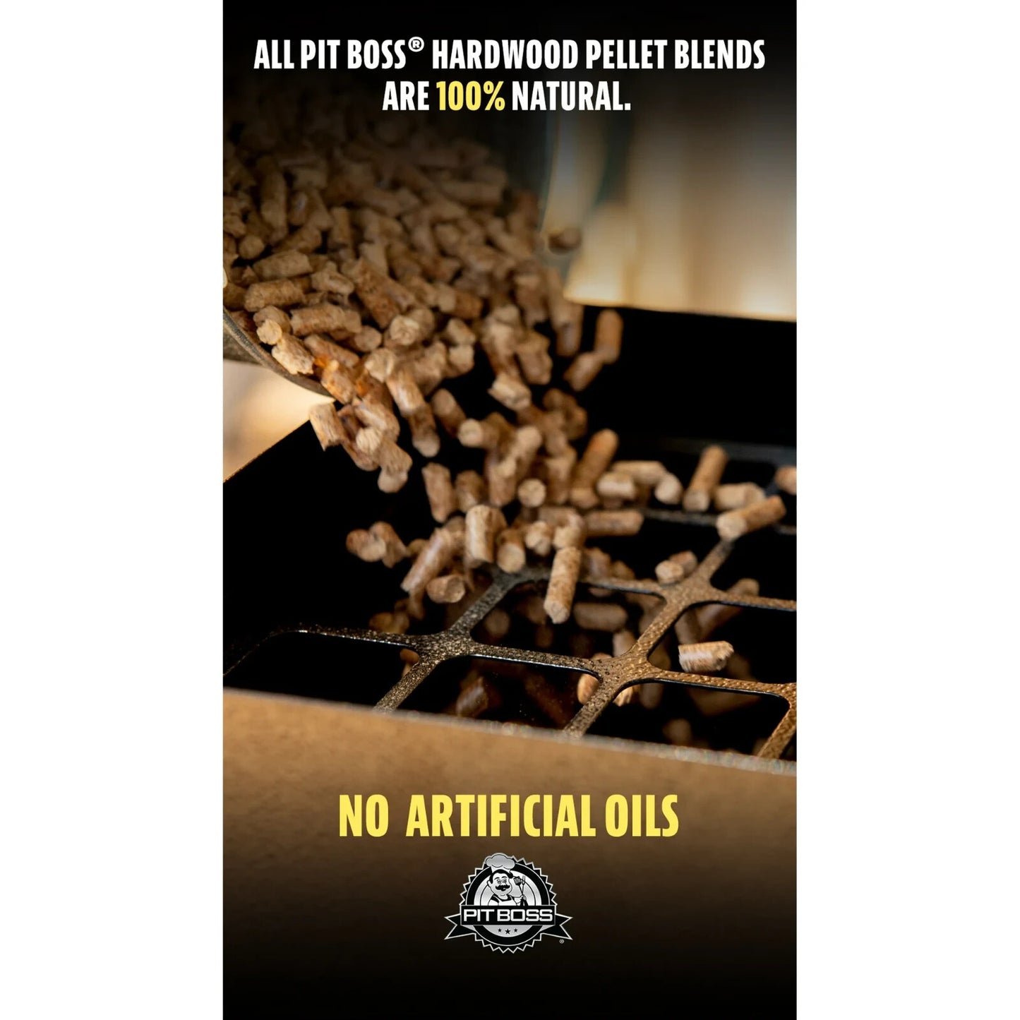 Pit Boss 100% All-Natural Hardwood Competition Blend BBQ Grilling Pellets, 40 lbs