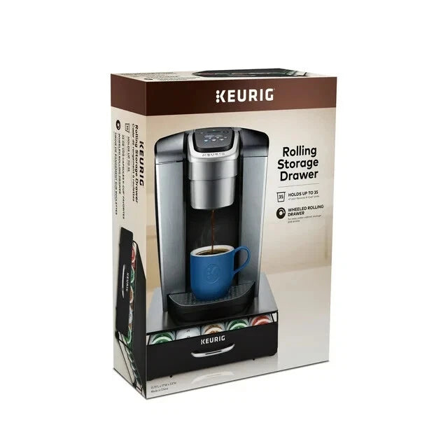 Keurig Under Brewer Storage Drawer, Holds 35 K-Cup Pods, Black