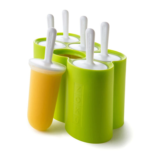 Classic Pop Molds, 6 Easy-release Popsicle Molds With Sticks and Drip-guards,...