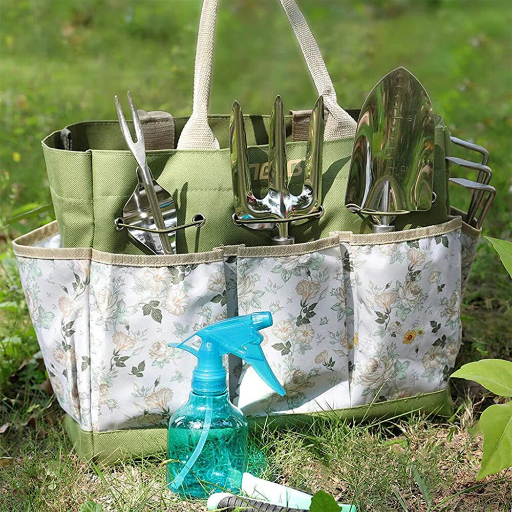 Utility Garden Tool Set, 9Pcs Heavy Duty Gardening Hand Tools with Durable US