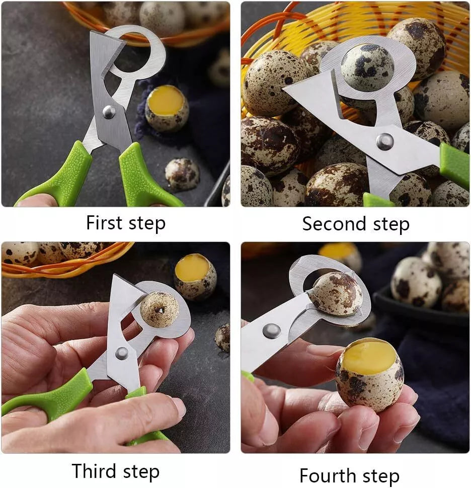 Quail Roast egg scissors Cut eggshell scissors eggshell opening divider scissors
