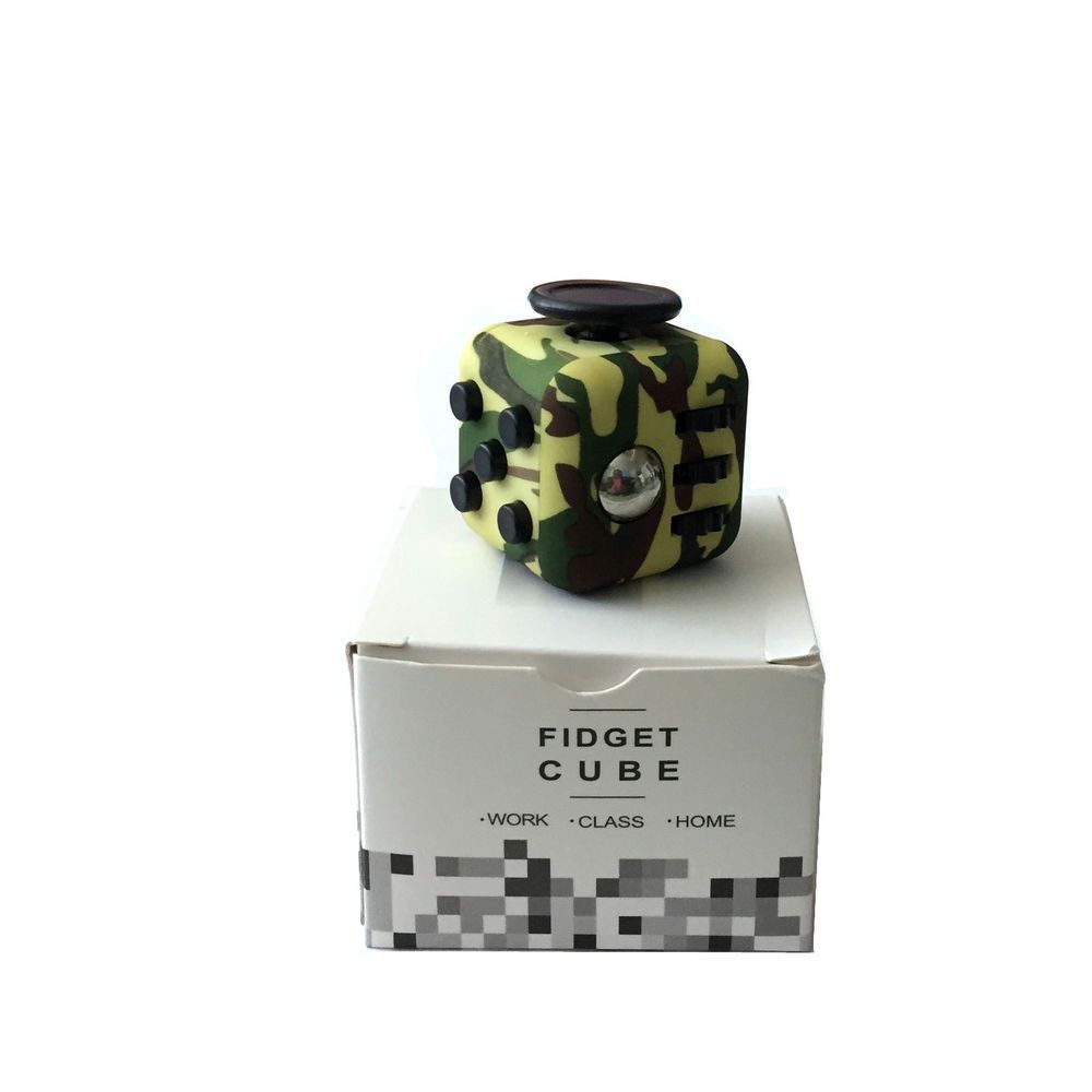 GREEN GALAXY Fidget Cube For Anxiety Stress Relief Focus Autism Adults Toys USA