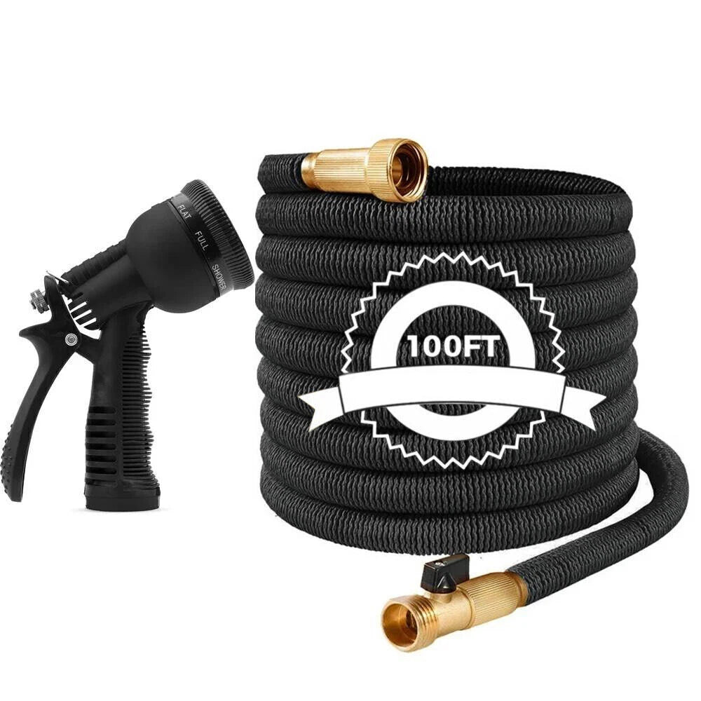 5X Stronger Deluxe Heavy Duty Expandable Flexible Garden Water Hose (50ft,100ft)