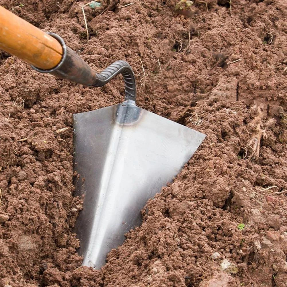 Small Tip Triangle Hoe Manual Soil Loosening Tool for Farming & Gardening