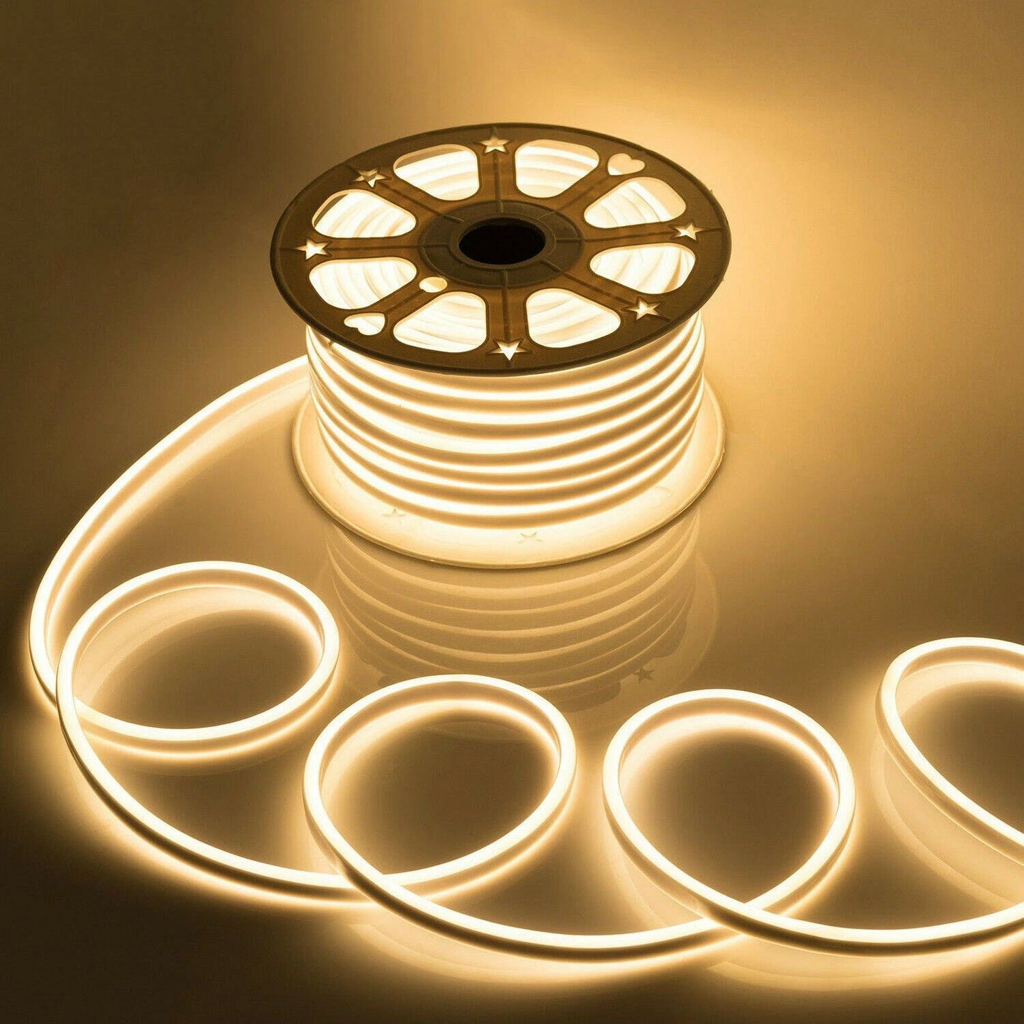 100ft 110V Neon LED Light Strip Waterproof Flexible Home Garden Floor Decor USA