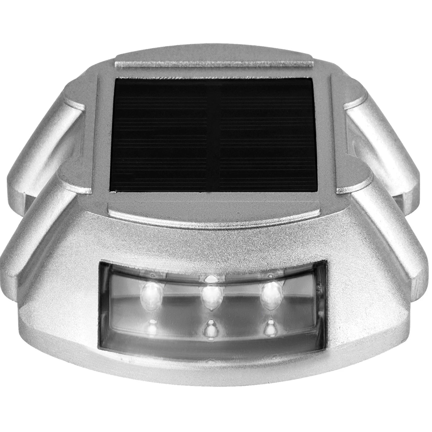 12 Pcs Solar Driveway Lights, IP68 Dock Light w/ Switch for Outdoor, White