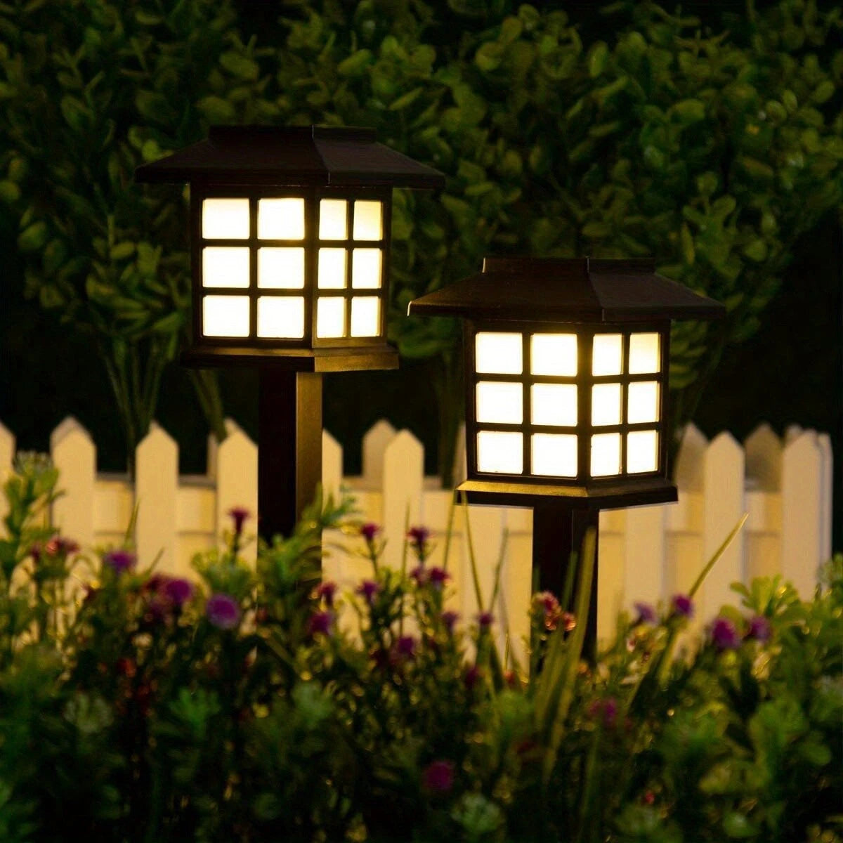 Solar Garden Lights Outdoor Waterproof Landscape LED Lights Pathway Yard