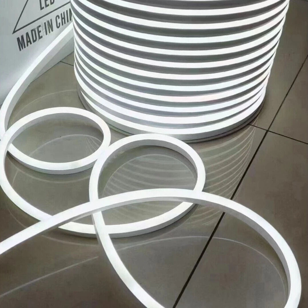 100ft 110V Neon LED Light Strip Waterproof Flexible Home Garden Floor Decor USA