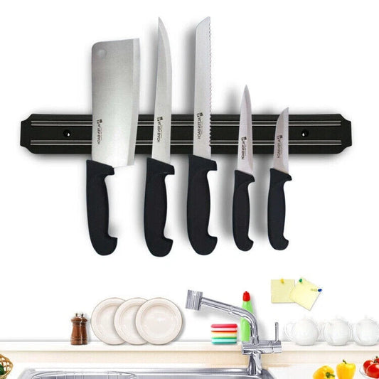 13 Inch Wall Mount Magnetic Knife Scissor Storage Holder Rack Strip Kitchen Tool