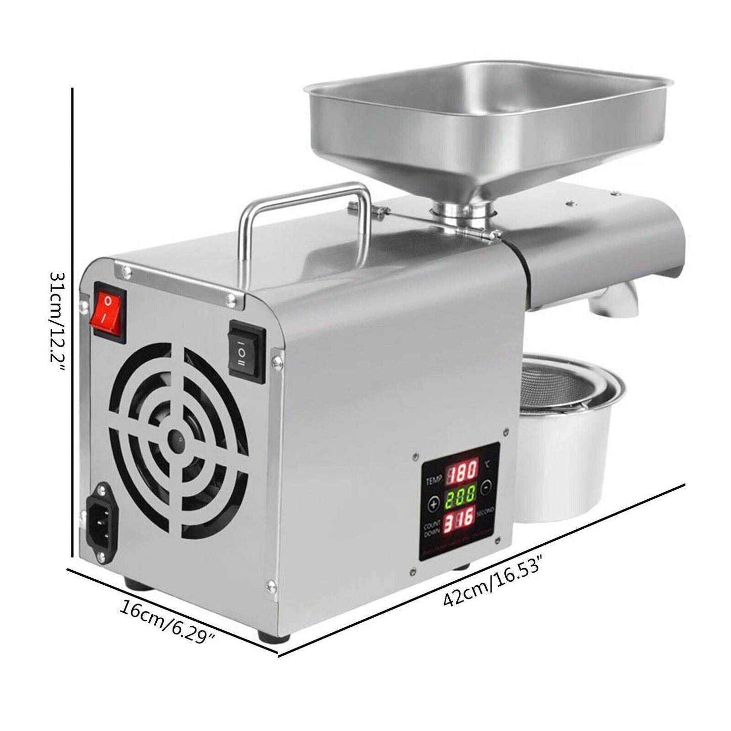 Commercial Automatic Oil Press Machine Stainless Steel Oil Extractor