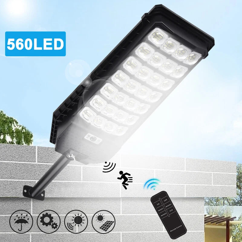 6000W Commercial Solar Street Lights LED Outdoor Dusk to Dawn Super Bright Lamp