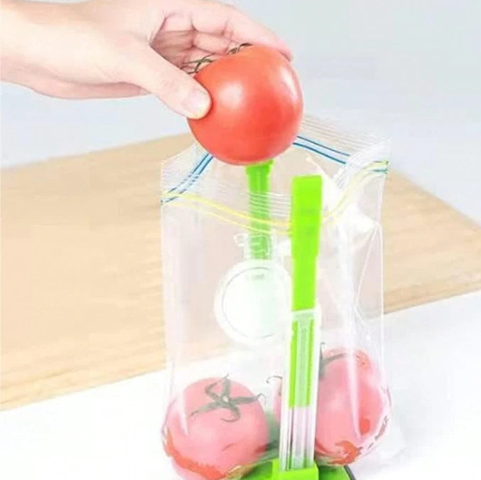 Adjustable Baggy Rack Stand - Hands-Free Plastic Bag Holder for Food Prep - NEW - Picture 7 of 10