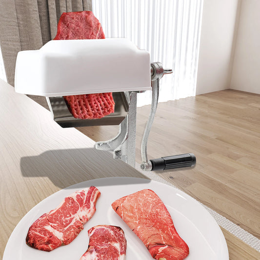 Commercial Meat Tenderizer Cuber Hand Crank Steak Flatten Butcher Kitchen Tool