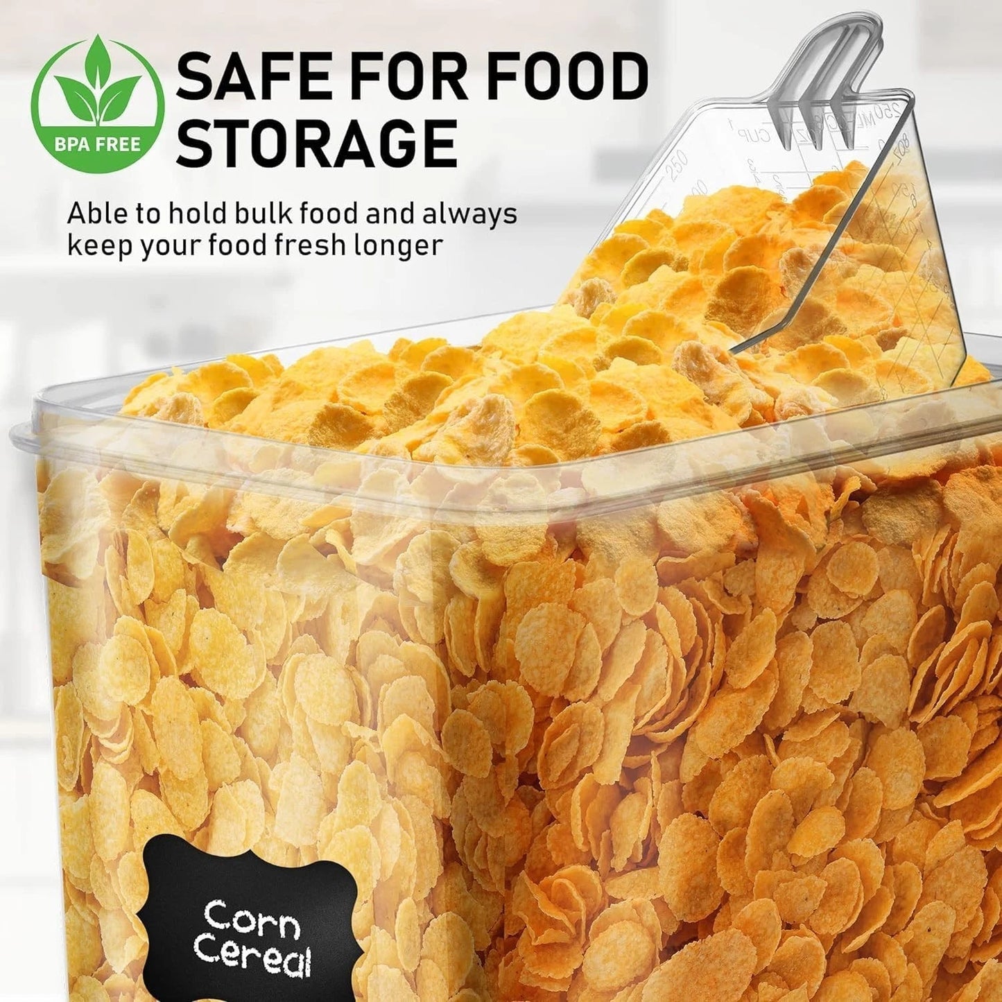 8.5L Airtight Food Storage Containers with Lids - 2 PC Set for Organized Kitchen