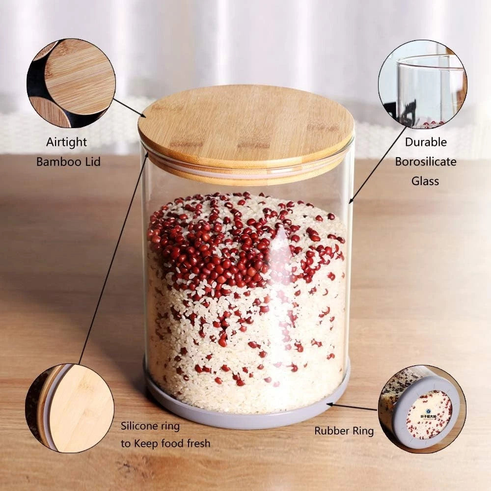 Versatile 100oz Airtight Glass Storage Container for Kitchen Essentials