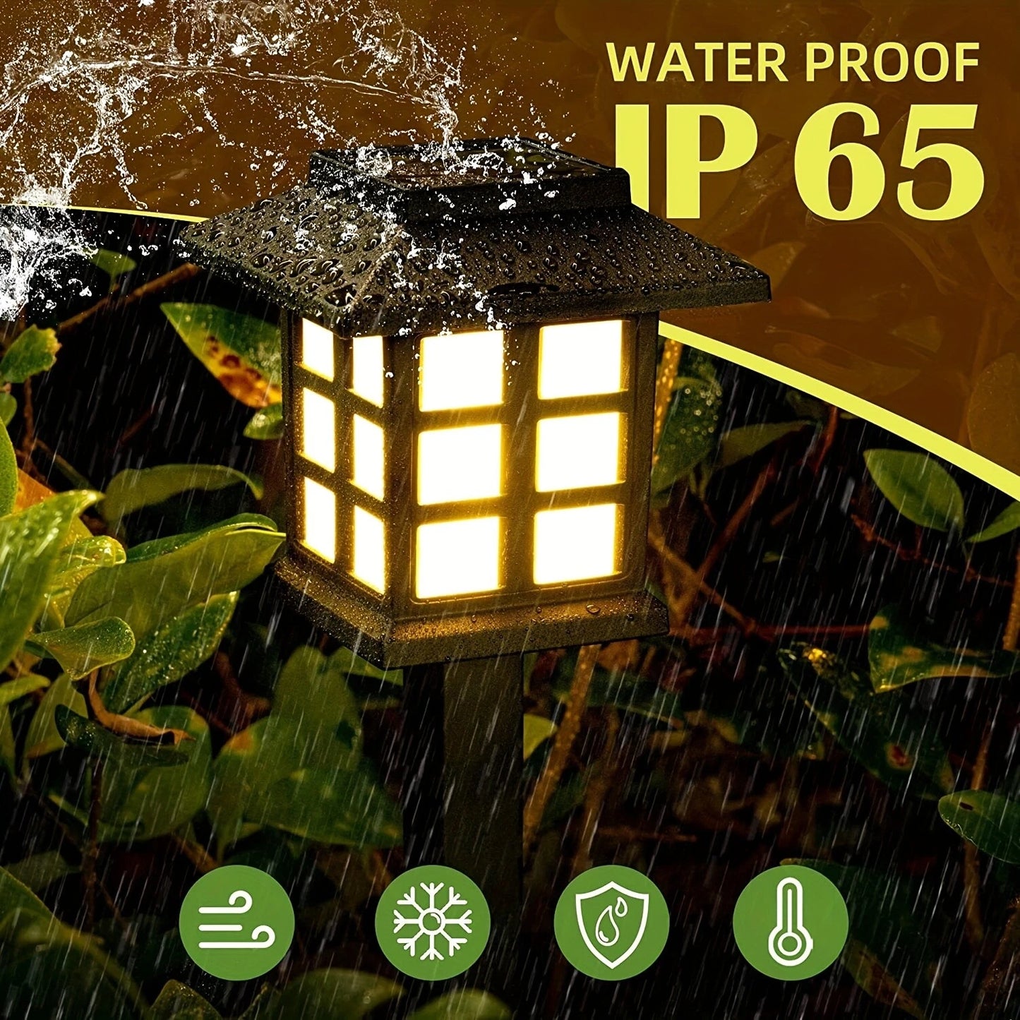 Solar Garden Lights Outdoor Waterproof Landscape LED Lights Pathway Yard