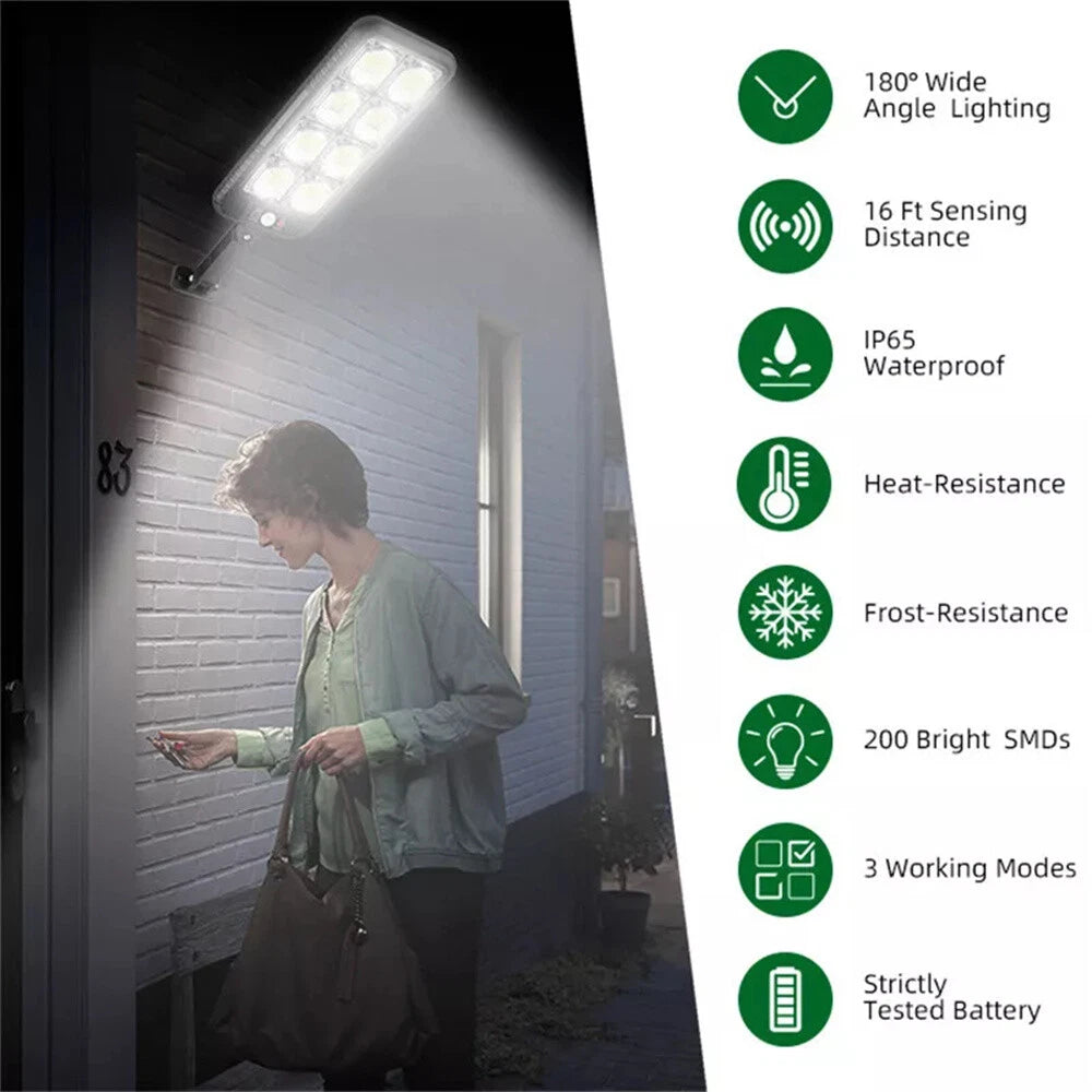 Commercial 1000000LM LED Outdoor Dusk to Dawn Solar Street Light Road Area Lamp?