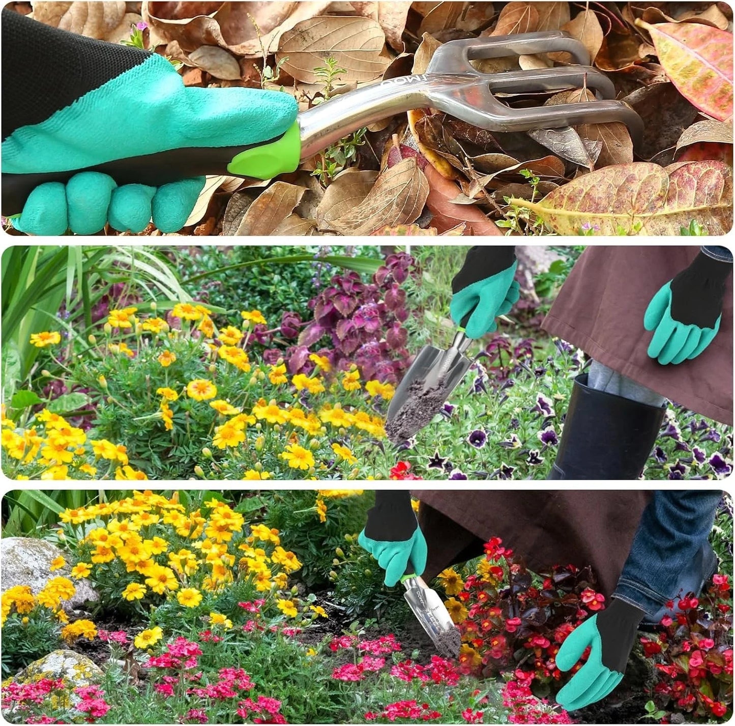 Eco-Friendly Aluminum Alloy Garden Tools Set with Ergonomic Design - 3 Pieces