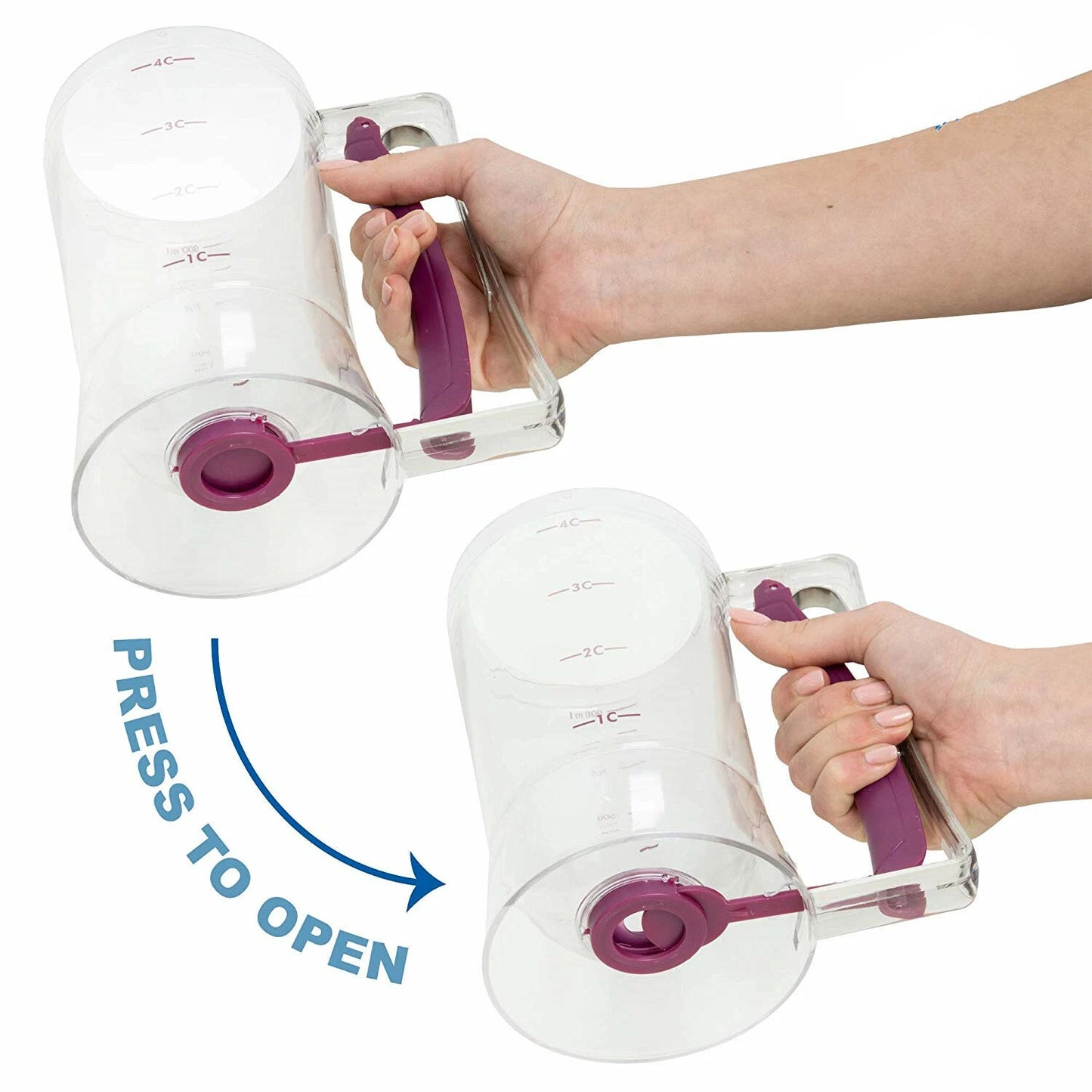 900ML Pancake Baking Batter Dispenser Measuring Cup Muffin Cream Separating Tool - Picture 6 of 9