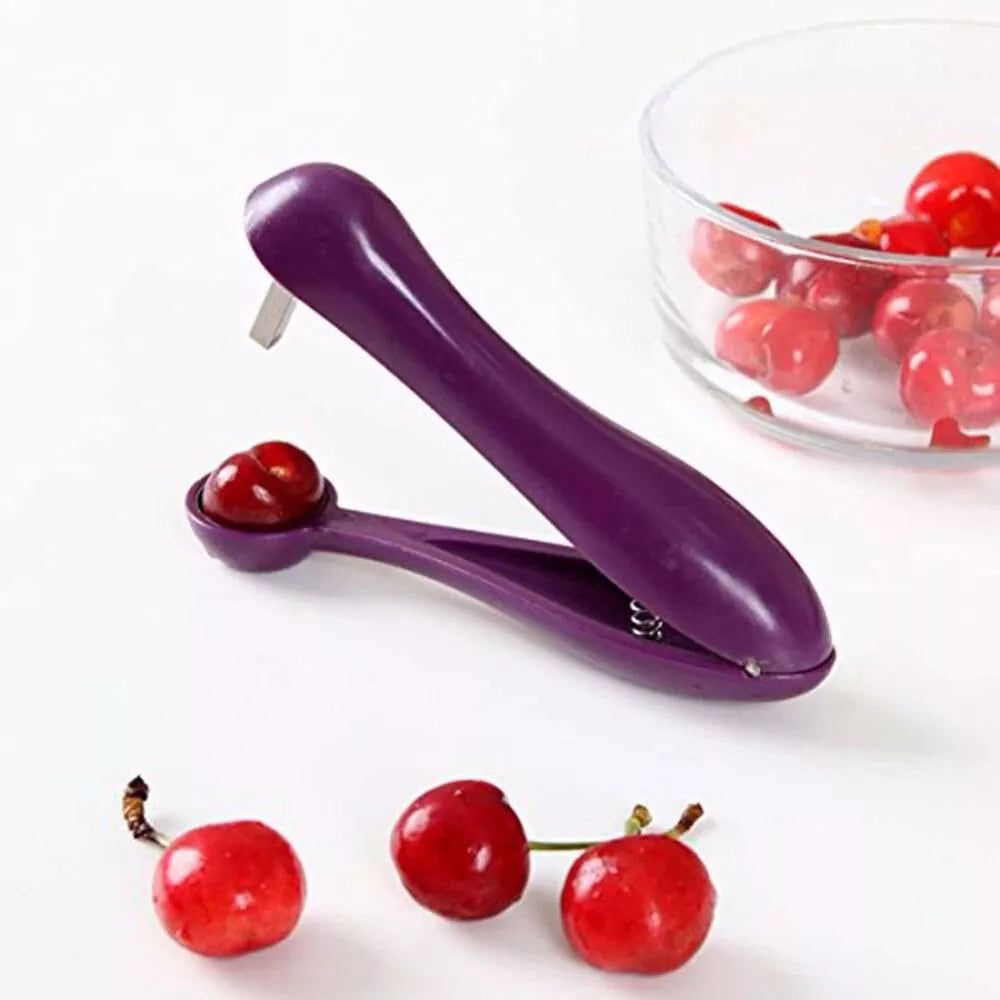 New 5'' Cherry Fruit Kitchen Pitter Remover Olive Corer Seed Remove Pit Tool