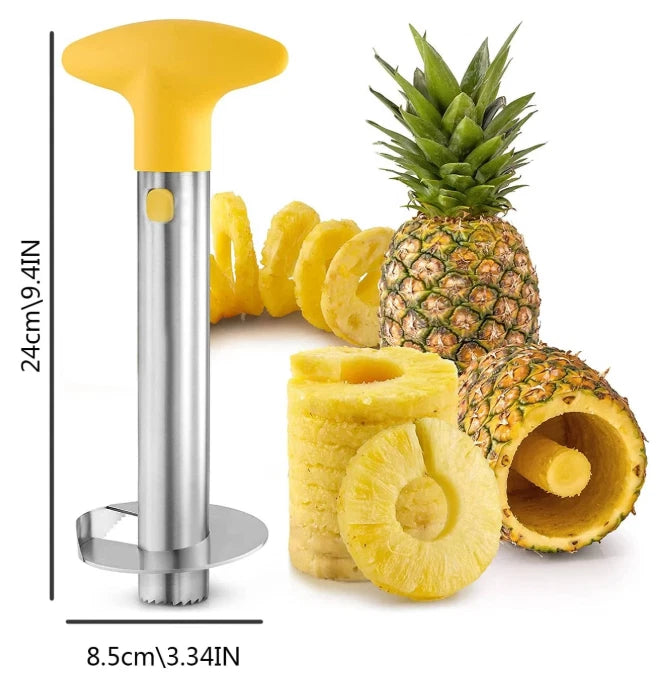 1pc Stainless Steel Pineapple Corer & Slicer - Easy Fruit Core Removal Tool NEW