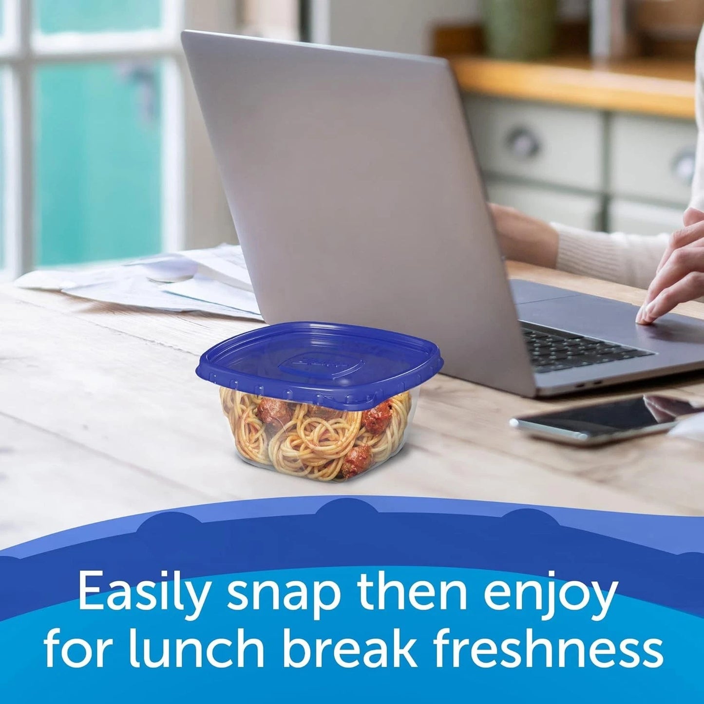 Food Storage Meal Prep Containers Reusable for Kitchen Organization, Smart Sn...