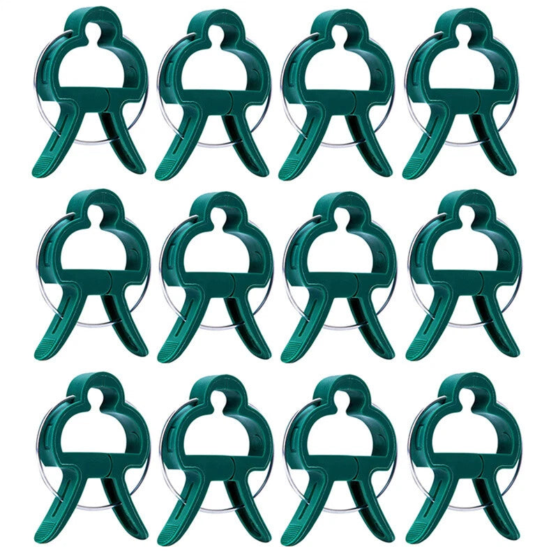 100PC LARGE PLANT & GARDEN CLIPS Support Tomato Vegetable Trellis Twine Ties