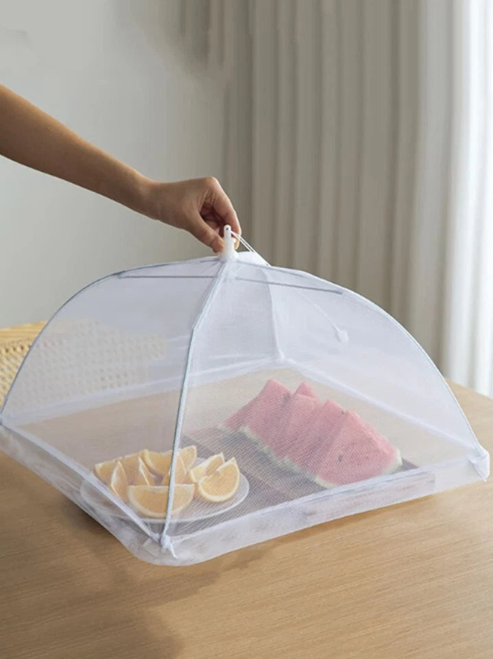 Foldable Mesh Food Cover - Anti-Fly, Dustproof for Dining Table & Outdoor Use