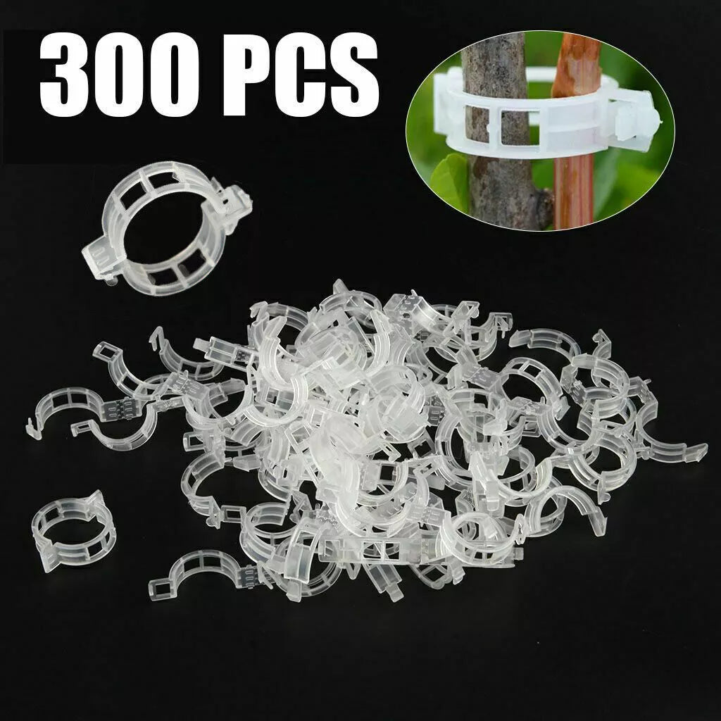 100-500Pcs 25mm Garden Plant Support Clips Tomato and Veggie Trellis Twine