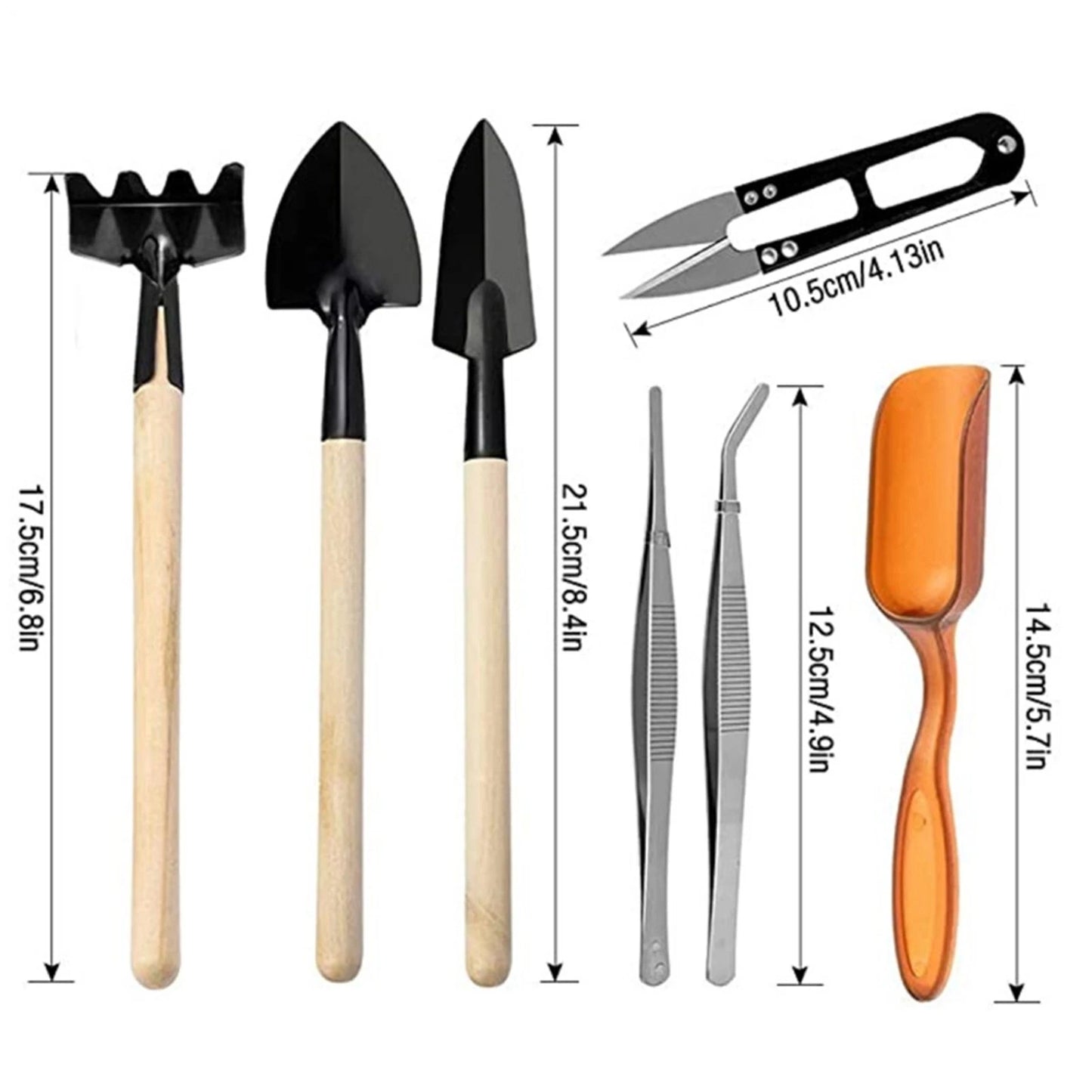 12PCS Gardening Tools Set Garden Kit Trowel Secateurs Fork Weeder Planting Diggi