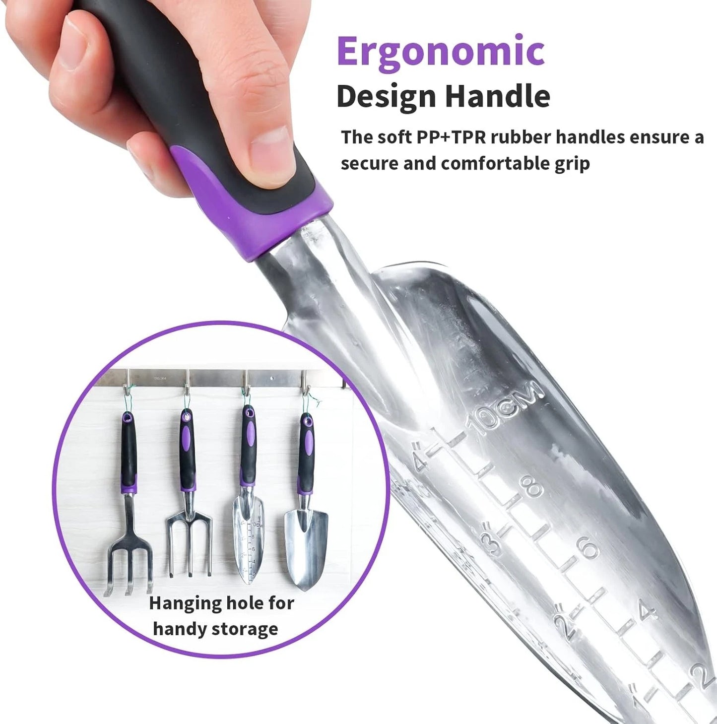 Ergonomic 11-Piece Aluminum Gardening Kit with Durable Tote Bag, Perfect Gift!