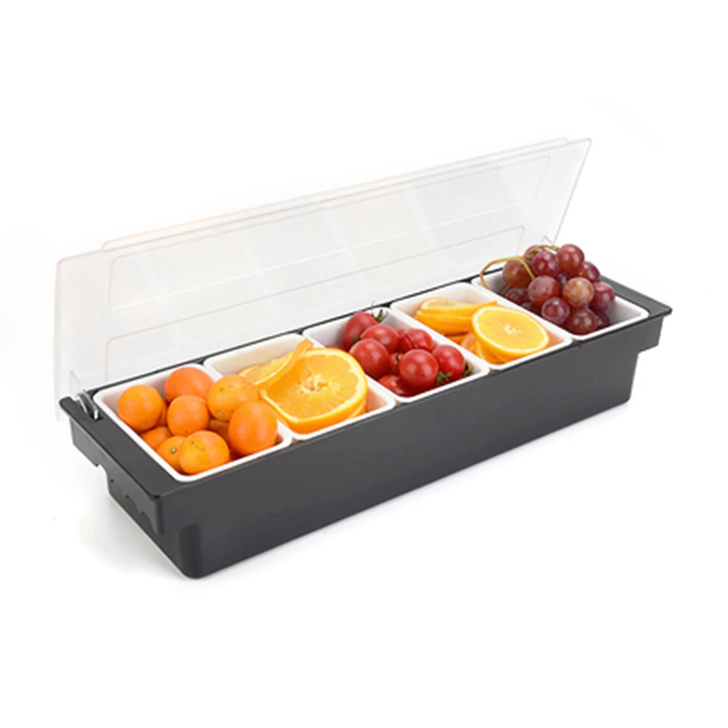 5 Fruit Boxesÿwith Cover Kitchen Fruit Dispenser Storage Box 5.5?X3.3?X2.95?