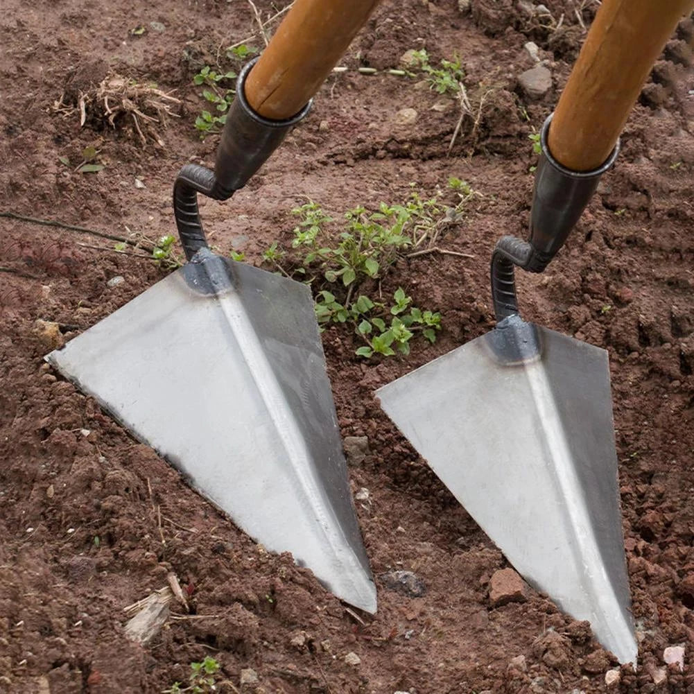 Small Tip Triangle Hoe Manual Soil Loosening Tool for Farming & Gardening
