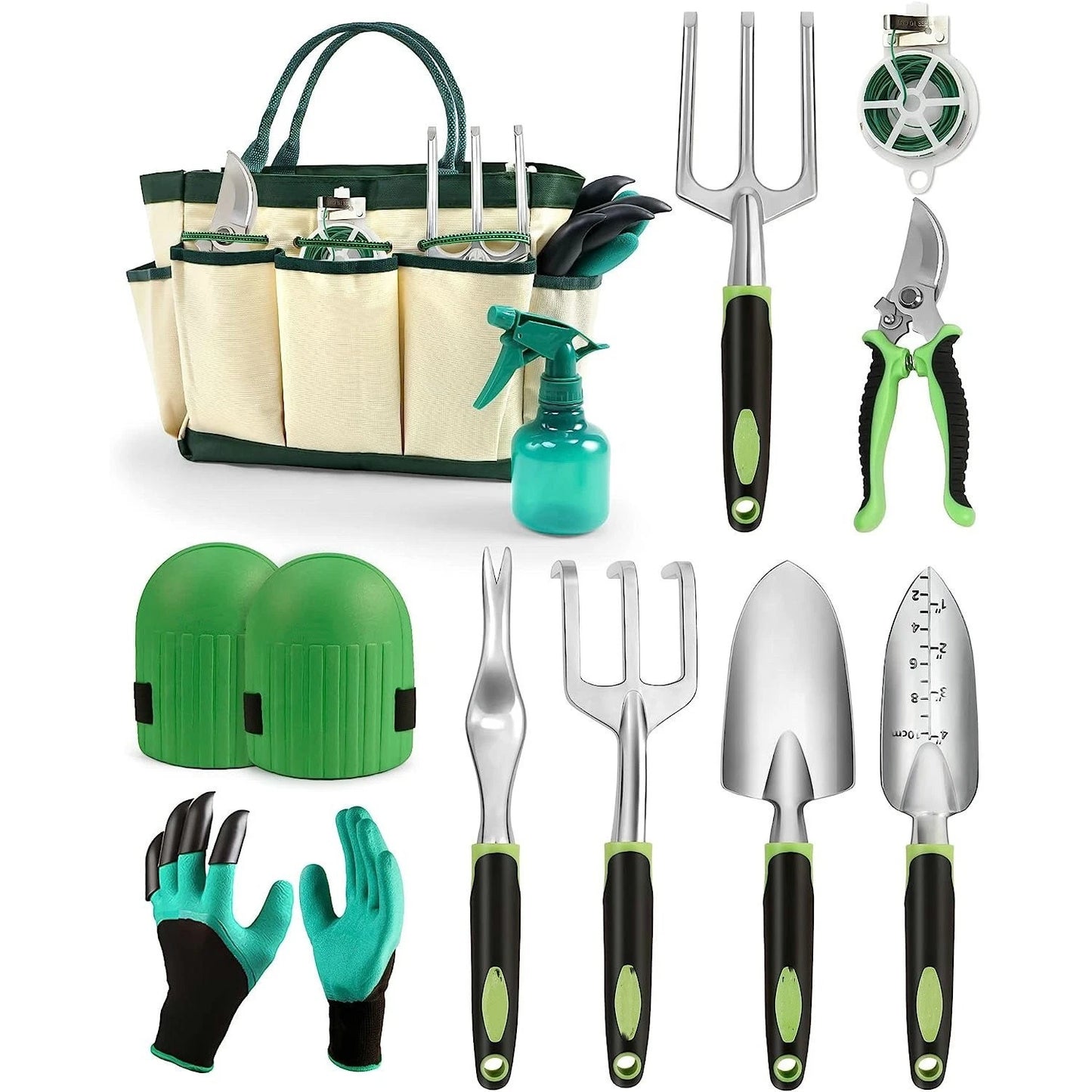 10PCS Garden Tool Set Garden Hand Tool Kit Aluminum Alloy Gardening Tool Set US