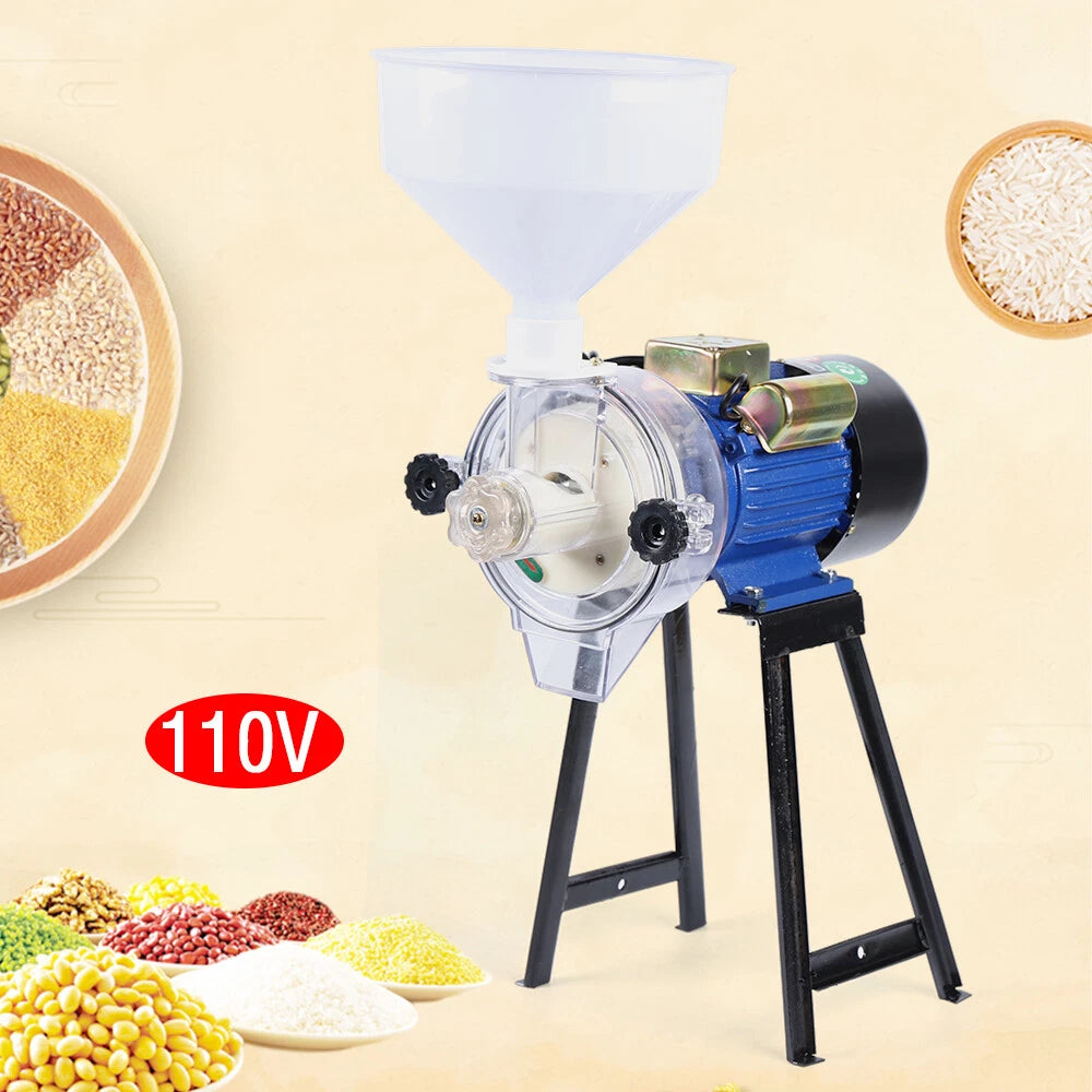 Electric Grinder Mill Grain Corn 3000W Wheat Feed/Flour Wet Cereal Machine NEW
