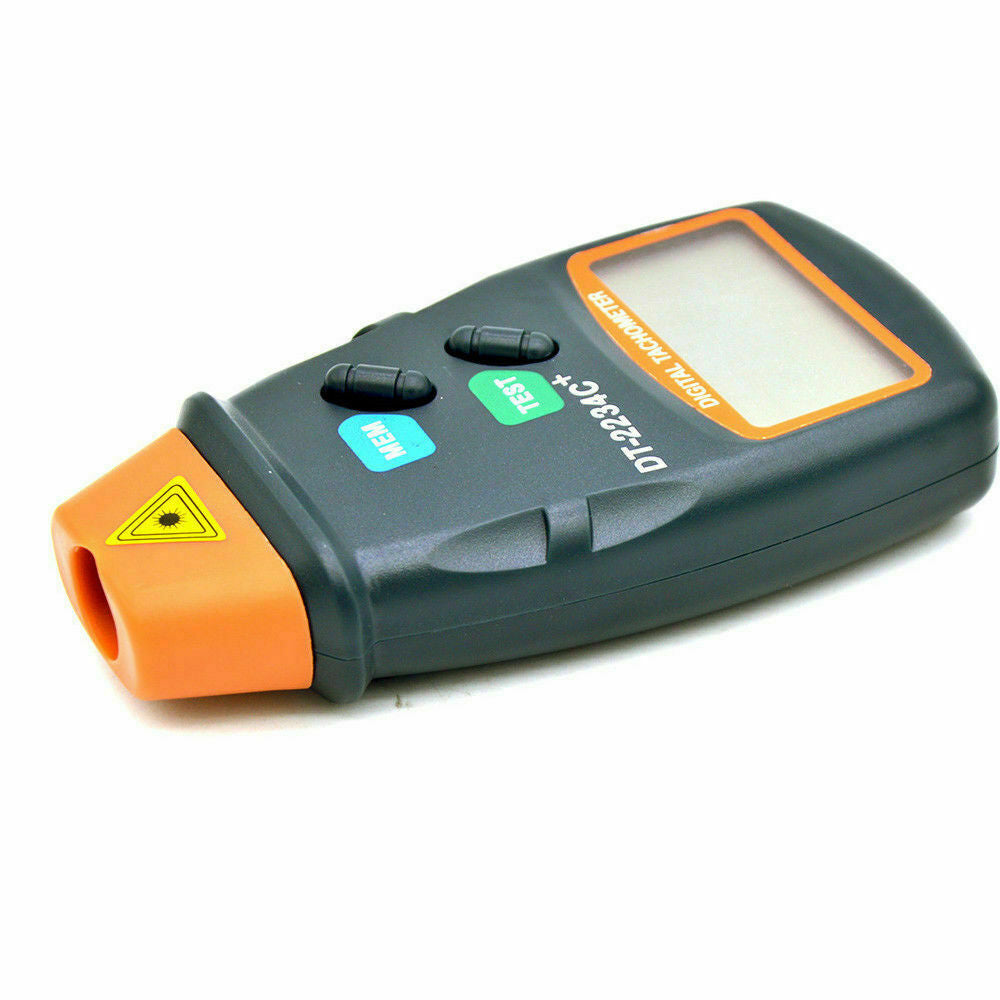 Digital Tachometer Non Contact Laser Photo RPM Tach Meter Motor Speed Gauge New