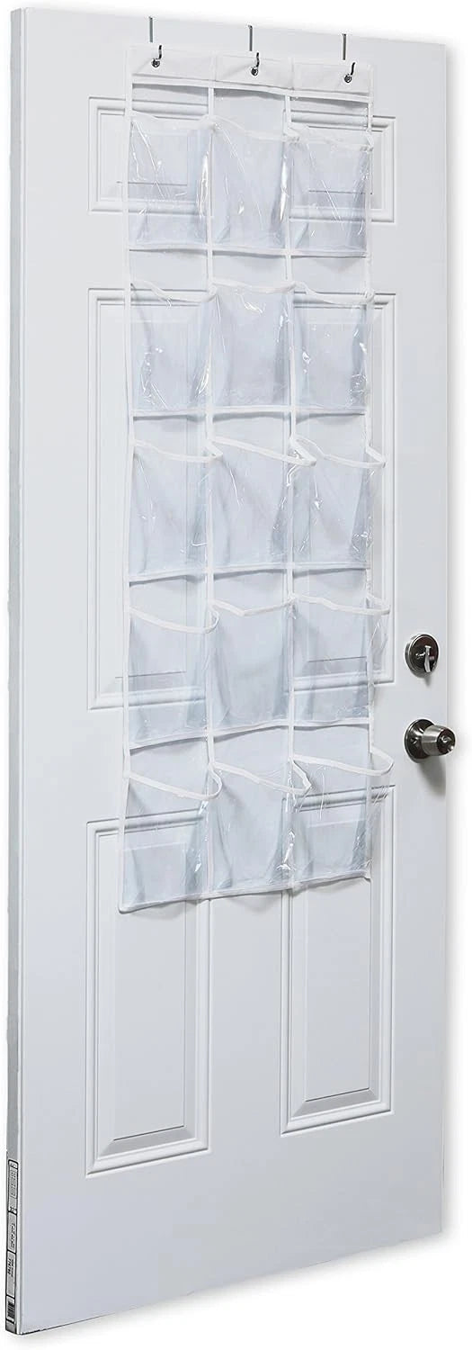 Effortless Organization: 2-Pack Clear Over-the-Door Hanging Storage Solution