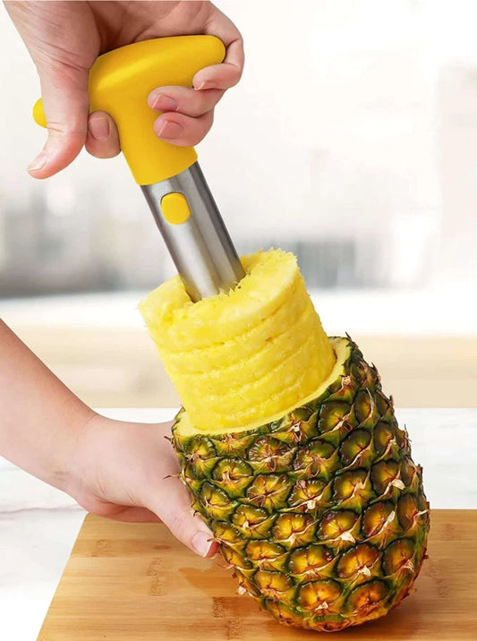 1pc Stainless Steel Pineapple Corer & Slicer - Easy Fruit Core Removal Tool NEW