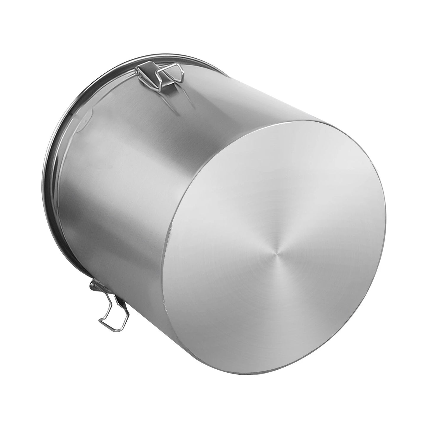 6L Stainless Steel Cereal Container Metal Kitchen Rice Storage Bucket with Lid